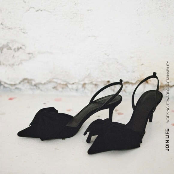 🚫SOLD🚫Zara Black Slingback Pump - Picture 5 of 8